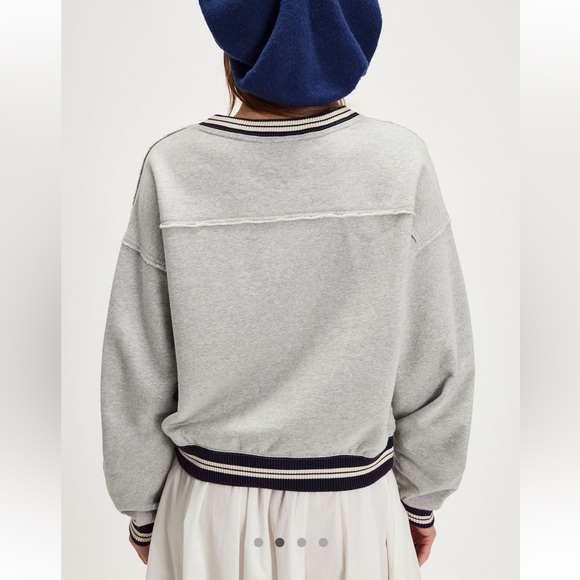 Free People We the Free West Coast Pullover V Neck Sporty Athleisure Tiger - Picture 2 of 13